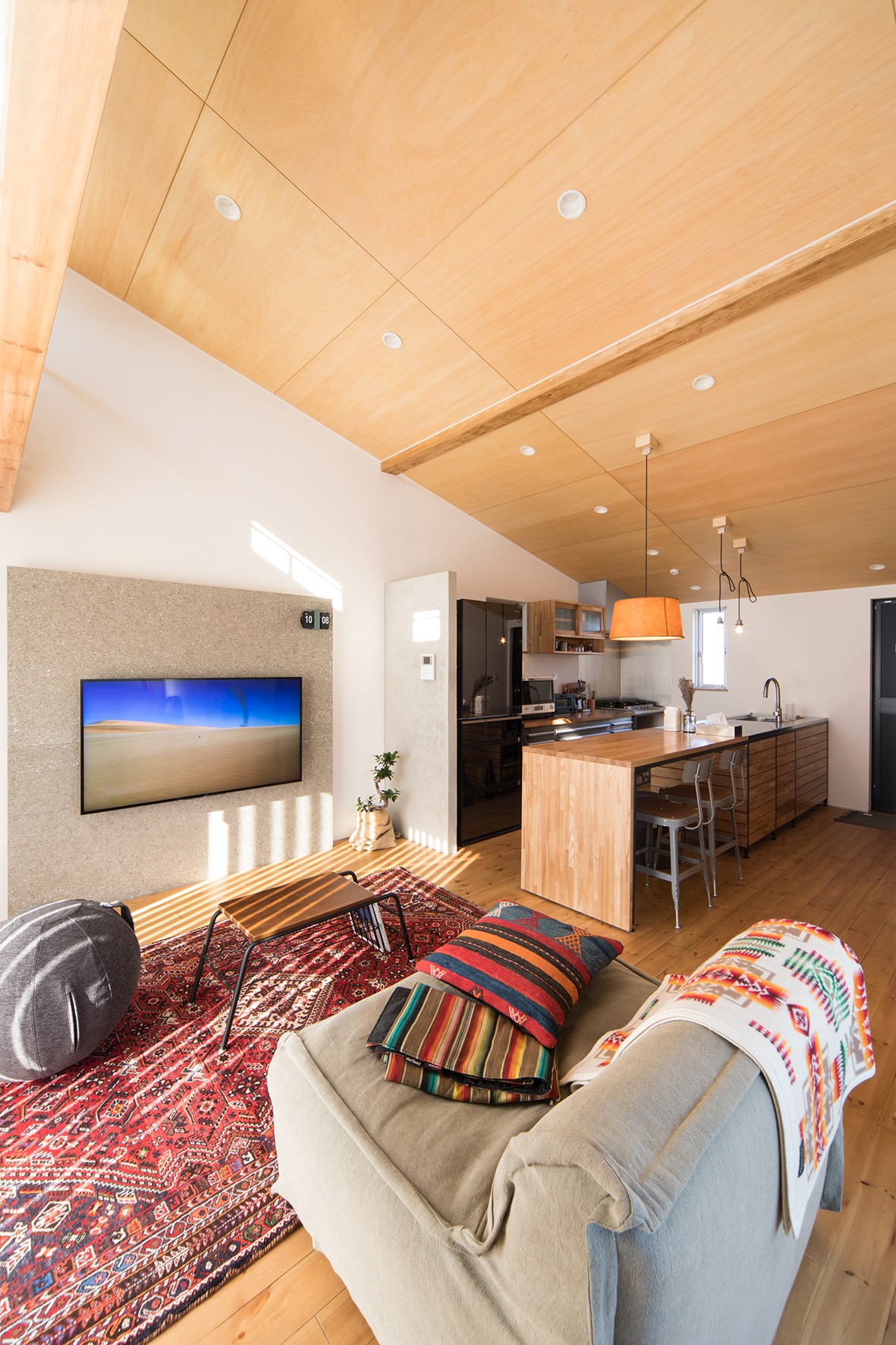 内と外がつながる家