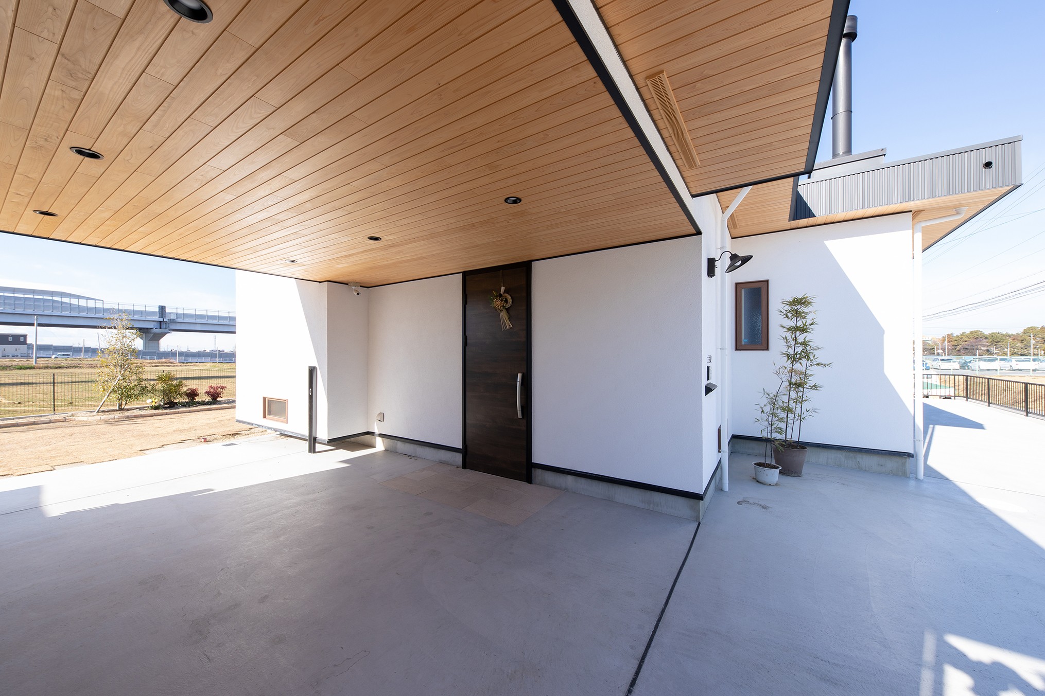 薪ストーブがある家