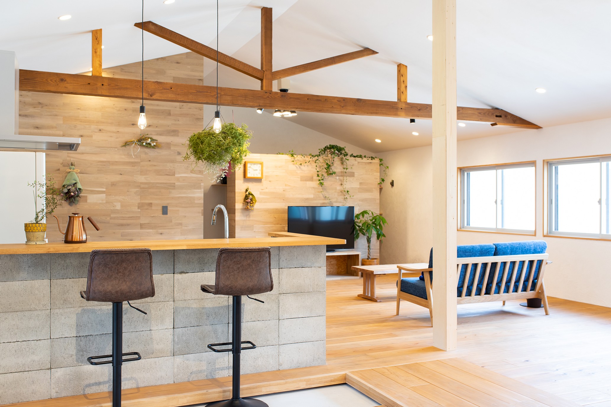 モデルルームを兼ねた家