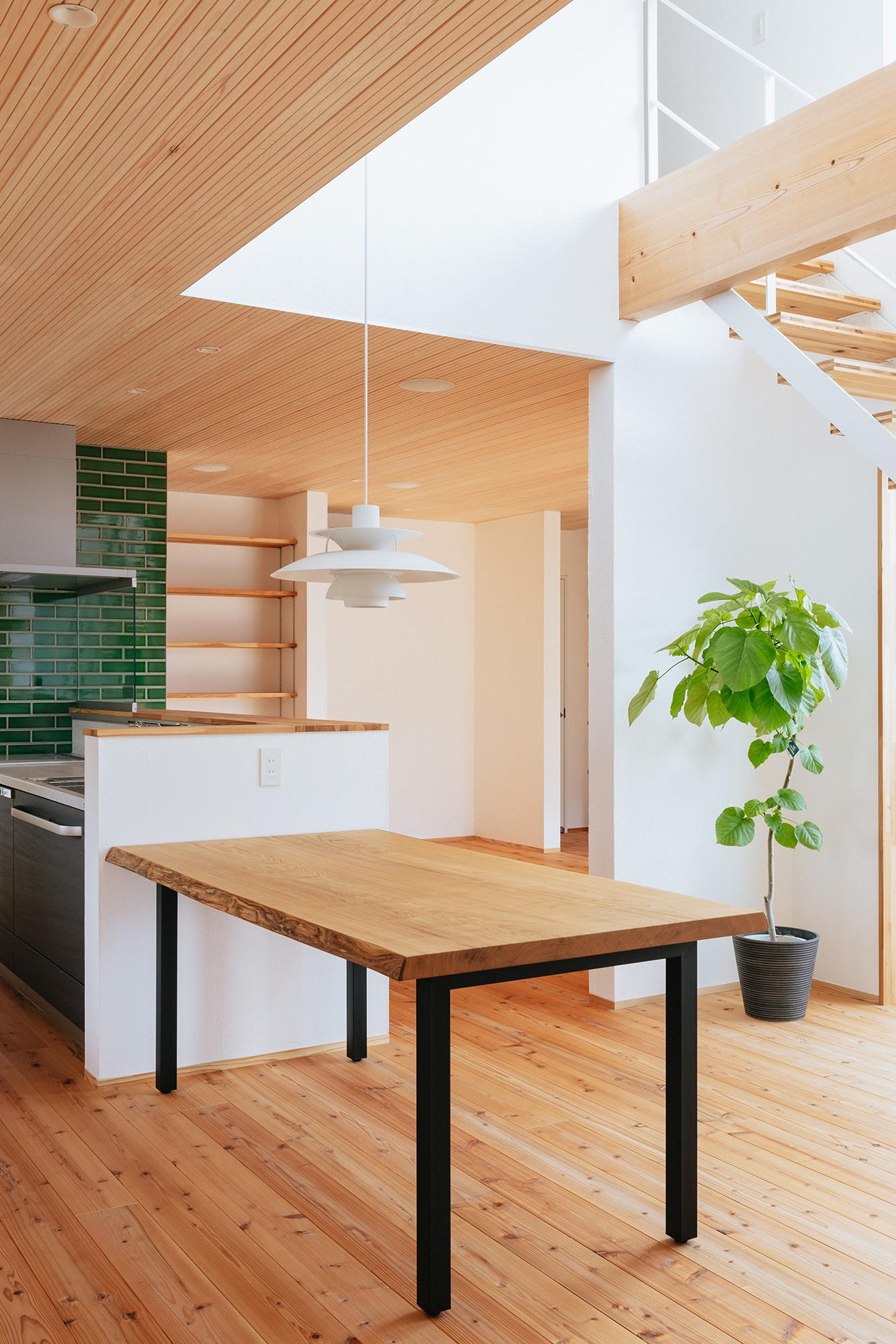 天龍焼杉の大屋根の家